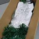 Prsildan 1 FT Artificial Christmas Tree, Pre-Lit Optical Fiber Xmas Trees with Multicolor LED Lights, Snowflakes & Top Star, Lighted Christmas Tree Holiday Home Decor