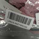 Avanova Women Tie Front Tank Tops Striped Peplum Blouse Red Small