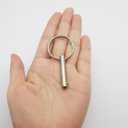 4 Packs of Bimini Top Pin, Quick Release Pin Dia.1/4in w/Lanyard Prevents Loss, Stainless Steel 316 with Free Screws