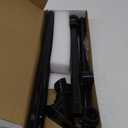 NQ 5FT Flag Pole Kit with Holder - Stainless Steel Wall Mounted Flagpole with Bracket and Flag Ring, Heavy Duty for Porch, Yard, Outdoor (Black)