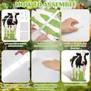 4FT Cow Cardboard Cutout Life-Size Animal Cutout Realistic Farm Animal Photo Booth Prop Decor for Parties, Farm-Themed Events, Classrooms, Birthday Decoration Supplies 29.76 x 47.24 Inches