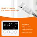 Professional Facial Steamer, Face Steamer Upgrade PTC Heating, Esthetician Steamer Hot Mist Facial Steamer for Salon Spa Beauty (White)