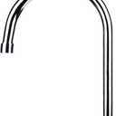 COOLWEST 8 inch Gooseneck Swivel Spout Replcement for Commercial Kitchen Sink Faucet, 2.2GPM Swing Nozzle Spout Parts Chrome Finish