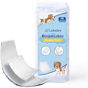 Ladadee Disposable Dog Diaper Liners Booster Pads for Male and Female Dogs, Doggie Diaper Inserts fit Most Types of Dog Diapers - Pet Belly Bands and Male Wraps