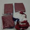 3 x 6 Ft American Pleated Fan Flag, USA Patriotic Half Fan Bunting Flag, 4th of July Decorations Flags (Set of 4)