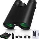 10x42 Binoculars for Adults High Powered Compact Binoculars with Low Light Night Vision for Bird Watching Hunting Travel Outdoor Sports, Easy to Focus