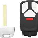 Replacement Remote Key Fob Cover fit for Audi A4 A5 Q5 Q7 TT TTS S4 S5 RS4 RS5 Smart Key Fob Shell Case