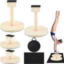 Skylety 3 in 1 Adjustable Handstand Canes High Low Canes, Yoga Block with Storage Bag and Non Slip Pad, Cheer Balance Trainer for Gymnastics, Acrobatics, Contortionist Flexibility Core Strength