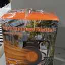 Buyplus Greenhouse Heater with Digital Thermostat, 1500W Outdoor Heaters for Patio, Overheat Protection & 3S Fast Heating, Electric Space Heater for Greenhouse, Patio, Garage, Flower Room, Silver