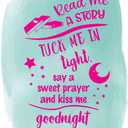 Children Tuck Me in Tight Loving Quote Wall Decal Decoration Say a Sweet Prayer Beautiful Moon and Stars Books Lasts Years and Easily Removable - Size: 32 in(W) x 40 in(H)