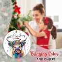 10 x Highland Cow Ornament 2025 - Animal Lovers Gifts for Women Man, Ceramic Animal Ornaments for Christmas Tree Decorations, Unique Highland Cow Gifts, for Friends Neighbor