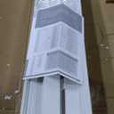 42X80in Accordion Door Interior,PVC Sliding Folding Doors with Lock,Divider Door with Hardware,White Waterproof