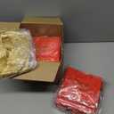 Jetec 45 Pcs Mini Paper Gift Bag Bulk 5.5 x 4.7 x 2.5'' Small Thank You Favor Bag with Handle Bow Ribbon for Valentine Wedding Baby Bridal Shower Birthday Anniversary Party(Red/gold)