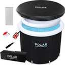 Tub/Portable Ice Bath for Cold Water Therapy Training/Cold Plunge tub for Athletes - Adult Spa for Ice Baths and Soaking (Black)