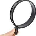 F FIERCE CYCLE 94mm 3.7" Motorcycle Exhaust Band Joint Clamp Muffler Pipe Stainless Steel Black