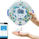 KLIM Smart Pill Dispenser with Alarm - WiFi Monitoring App - 28-Day Automatic Medicine Dispenser for Elderly & Alzheimers Care - Lock Key - New Version