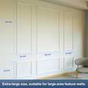 NeatiEase Peel and Stick Wall Molding Kit 6-Frame Pre-Made, Ready-to-Assemble Wall Moulding Panel Frame, Self-Adhesive Wainscoting Panels Wall Trim for Interior Walls Home Decor (60"x48",60"x24")