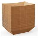 LemonRoad 50 Pack Kraft Cardboard Food Trays Sturdy Disposable Cookie Serving Platters for Parties Brown Paperboard Crate, Dessert Display Tray, Gift Giving, Christmas, Weddings(Brown,13" X 9" X 3")