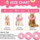 Hpetppy Cat Cone Collar Soft, Cat Recovery Collar for Wound Healing Cute Donut Adjustable Kittens Cones to Stop Licking Comfortable Lightweight Neck Elizabethan Collars for Cats Kittens After Surgery