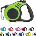 Retractable Dog Leash Automatic Telescopic Tractor Dog Tape, Pet Tape 10/16 FT Durable and Convenient, with Non-Slip Handle, Suitable for Small and Medium-Sized Dogs (Green)