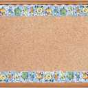 5 x Eureka 846352 S'Cool Era Characters Extra Wide Decorative Classroom and Bulletin Board Trim for Teachers, 3.25" Wide with 37 Feet Total, Multicolor, 12 Strips