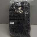 Silkfly 20 Pcs Canvas Tote Bags Bulk 16.5x13.4'' Blank Cotton Canvas Bag with Zipper Handles Reusable Plain Grocery Makeup Handbag for DIY(Black)