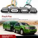 Nilight 4 Pin Trailer Wiring Harness Kit 56329 Vehicle Custom for 2004 2005 2006 2007 2008 2009 2010 2011 2012 Ford Escape Edge Freestar Mazda Tribute Mercury Mariner Lincoln MKX