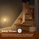 L LOHAS LED Night Lights Plug into Wall, [2 Pack] LED Dimmable Night Light with Light Sensors, 30/60LM Adjustable Brightness Nightlights, Soft White 3000K Automatic Night Light for Kid, Hallway