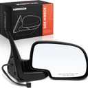 A-Premium Passenger Side Power Door Mirror - Compatible with Chevrolet Tahoe 2000-2006, Suburban 1500 2500 2000-2006, Avalanche 1500 2500 & GMC Yukon, Yukon XL 1500 2500 - Heated Manual Folding