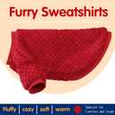 Fuzzy Pineapple Grid Dog Sweater - Ultra Soft & Warm Winter Pet Apparel, Fluffy Textured Knit for Small, Medium Dogs and Cats, Cozy Pullover Dog Coat for Cold Weather.Red XL