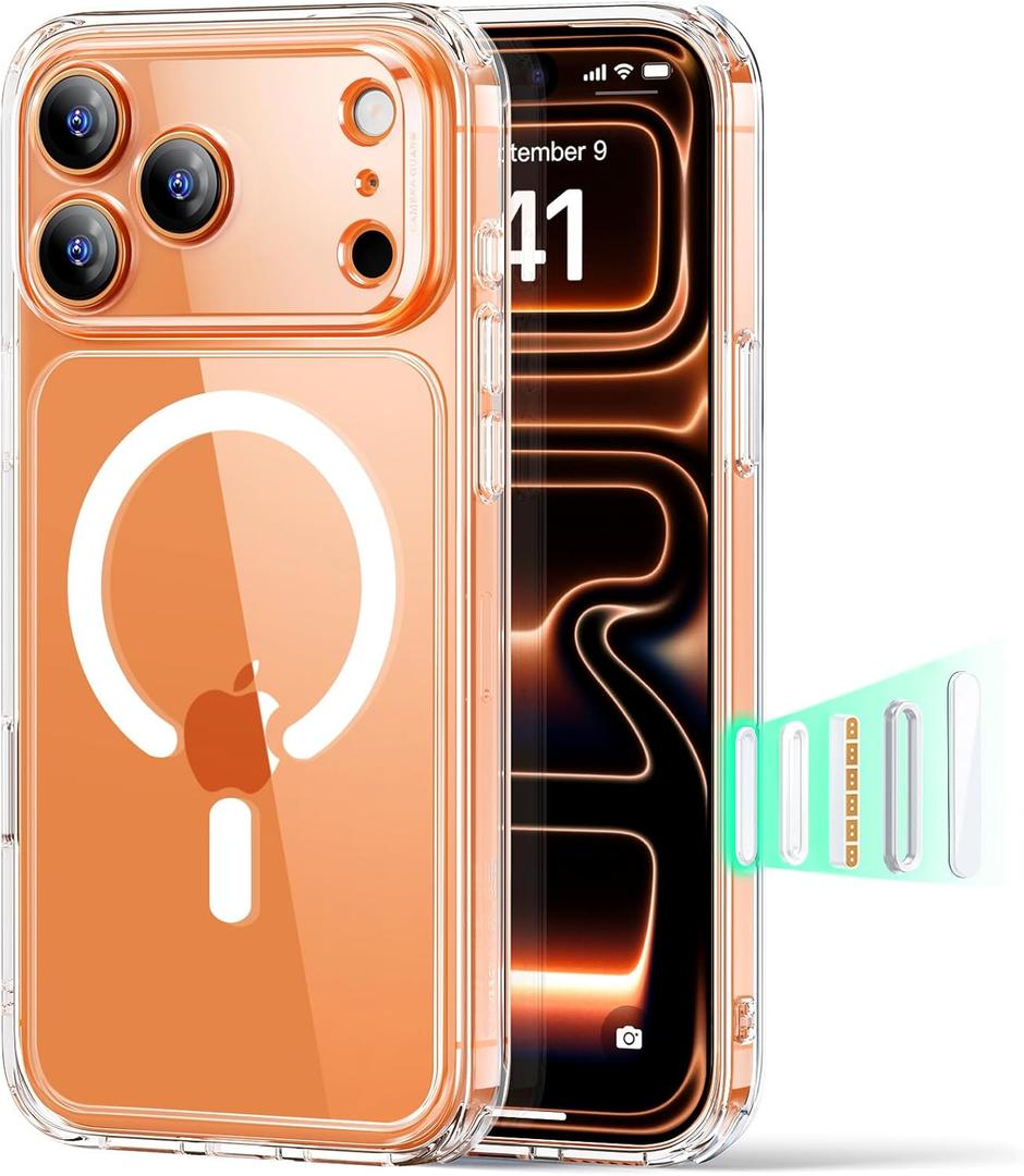 ESR for iPhone 17 Pro Case, Camera Control Cover, Compatible with MagSafe, Shockproof Military-Grade Protection, Magnetic Phone Case for iPhone 17 Pro, Classic Hybrid Case, Clear