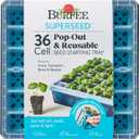 Burpee SuperSeed Seed Starting Tray | 36 Cell Reusable Seed Starter Tray | for Starting Vegetable, Flower & Herb Seeds | Indoor Grow Kit for Plant Seedlings | for Germination Success (36 Cells)