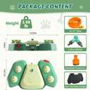 Outdoor Dog Water Fountain Step On, 2-in-1 Drinking & Sprinkler Water Dispenser, Paw Activated Drinking Dispenser for Yard, Garden, Lawn Interactive Summer Cooling Toy for Medium Large Dogs