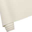 Soft Smooth Faux Leather Fabric Solid Color Vegan Synthetic Imitation Leather Fabric 16" x 54 Large Size for Upholstery Crafts, DIY Sewings, Earrings Bows Wallets Making (White)