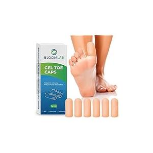 BloomLab Gel Toe Cap and Protector - 6 Big Beige Toe Covers Cushion Toe Sleeves to Provide Relief from Missing/Ingrown Toenails Corns Calluses Blisters Hammer Toes for Women & Men, Set of 4 BloomLab Gel Toe Cap and Protector - 6 Big Beige Toe Covers Cushion Toe Sleeves to Provide Relief from Missing/Ingrown Toenails Corns Calluses Blisters Hammer Toes for Women & Men, Set of 4