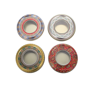 4Pcs Mini Tea Canister Saffron Storage Container Saffron Sealing Tin Saffron Threads Tin Small Round Canister For Tea Sugar Flour
