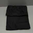 Full Size Bed Skirt 16 Inch Drop with Split Corners, Pleated Waffle Weave Bed Skirt, Tailored Dust Easy Fit, Machine Washable, Black, 16" Full
