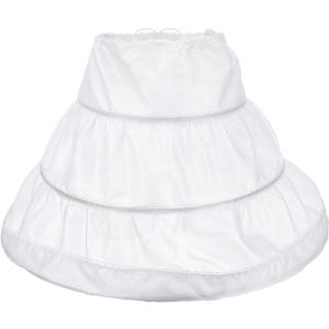 Girls' Petticoat Half Slip 3 Hoop Flower Girl Crinoline Petticoat Skirt Girls' Petticoat Half Slip 3 Hoop Flower Girl Crinoline Petticoat Skirt