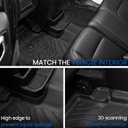 Floor Mats Set for Jeep Wrangler JL 2018-2025 2026 Unlimited 4-Door (Not fit JK/4XE/2-Door), All Weather TPE Backrest Mat Trunk Mat Cargo Liner Door Sill Guards Accessories (Floor Mats Set)