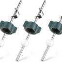 Enhon 3 Pack Lavatory Pop up Center Piece Assembly, Compatible with Price Pfister Pop up Stopper and Other Popular Brands, Replacement for PS2673, Pivot Rod Bathroom Sink Repair Kit, Chrome