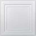 Art3d PVC Ceiling Tiles, 2'x2' Plastic Sheet in Pure White (48-Pack, Multi-Pack), 24"x24"