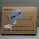 Unicook Pizza Stone, Heavy Duty Cordierite Pizza Pan for Oven and Grill, Thermal Shock Resistant Baking Stone for Bread, 15 X 12 Inch Rectangular, 6.8 lbs