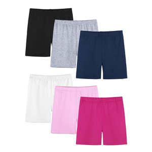 6 Pack Girls Bike Shorts Cartwheel Toddler Biker Under Dress Dance Multi-Color Kids Shorts Girls Clothes, 4-5Y
