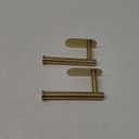 2 Pack Adhesive Curtain Holdbacks Curtain Tie Backs Curtain Holdbacks No Drill Curtain Pull Backs Adhesive Curtain Hooks Curtain Holders for Drapes (2, Gold)