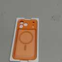 Magnetic Shockproof for iPhone 17 Pro Max Case, [Fit for MagSafe] Military-Grade Protection [Full Camera Coverage] Durable Translucent Matte Cover for iPhone 17 Pro Max Phone Case, Orange