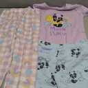 Topgal Moon Panda Pajamas Kids Cotton Rainbow Short Sleeves Shorts & Checkered Pant 3 PCS Soft Jammie Size 12