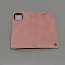 Wallet Case for iPhone 14 Compatible with Magsafe, 2-in-1 PU Leather Flip RFID Blocking Card Holder Stand Shockproof Magnetic Detachable Cover for iPhone 14 Case 6.1", Pink