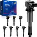 KAX Ignition Coil Packs,8 Packs UF563 Fit for 2003 2004 2005 2006 Cayenne Turbo S 4.5,Replacement for 48698, C-793, U5201 94860210401, 94860210403, 94860210405, 94860210407, 94860210408