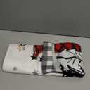 Christmas Tree Skirt 48 Inch, Green and Black Buffalo Plaid Xmas Tree Skirt, Winter Christmas Tree Mat for Home Party Holiday Indoor Outdoor Decorations