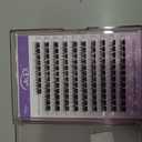 GAQQI Lash Clusters, GQ03 False Eyelashes DIY Lash Extensions C Curl 168PCS Cluster Lashes 14MM, Wispy and Natural Lash Wisps (GQ03,14mm,C Curl)